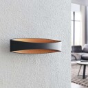 Arcchio Jelle LED-vegglampe, 43,5 cm, svart