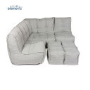 Mod 4 Corner Deluxe Modulsofa Silverline