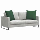  Sofaputer 2 pcs Mørkegrønn 60 x 60 cm Corduroy stoff