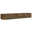 vidaXL Veggskap 2 stk r?kt eik 68x30x20 cm konstruert tre