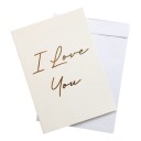 I Love You Kjempestort Kort med Konvolutt i A4 Format