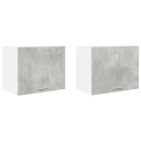  Hengende skap Riga 2 pcs Betonggrå og hvit 50 x 31 x 40 cm