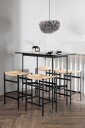 Venture Home   Spisegruppe Rax med 4 stk stoler Polly   Svart