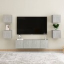 vidaXL Nattbord 2 stk betonggrå 30,5x30x30 cm sponplate