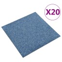  Teppe 20 pcs Blå 50 x 50 cm 100% Polypropylen