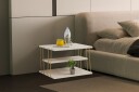 Lifon Sidebord 50 cm - Gull/Marmor