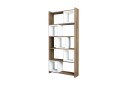 Bokhylle Amtorp 80 cm   Hvit|Brun