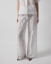 Malina Stacey Wide Lace Pants - White - 38