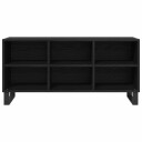  TV skap Svart Eik 103,5 x 30 x 50 cm Konstruert tre