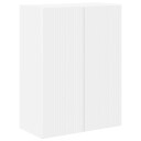  TV Veggskap Veggmontert Hvit 59,5 x 31 x 80 cm Konstruert tre