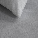 Beddinghouse Sengetøy av flanell 140x200 cm   Lysegrått ensfarget sengesett   100% bomulls flanell   Frost Beddinghouse sengetøy