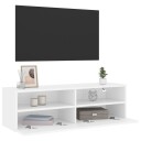 vidaXL Vegghengt TV-benk hvit 100x30x30 cm konstruert tre 8721012254664