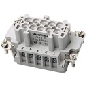 Multisocket Innsats B Hun 10P 16A 500V med skruklemme