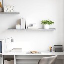 vidaXL Flytende vegghylle betonggr? 120x23,5x3,8 cm MDF