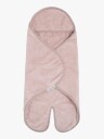 Baby"s Only Hooded Baby Teppe med Føtter Cozy Old Pink
