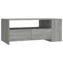 vidaXL Salongbord grå sonoma 102x55x42 cm konstruert tre