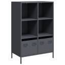  Highboard antrasitt 68x39x103,5 cm stål 8721102931413