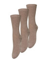 Becksöndergaard Telma Solid Sock 3 Pack - Beige - 37-39