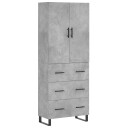  Highboard betonggrå 69,5x34x180 cm konstruert tre