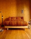 Roots Sovesofa 140x200 cm Oransje / Brun