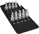 Wera 8740 C HF Bitshylsesett 9 Deler 1/2" Metrisk med Tekstilfutteral