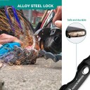 Rockbros WD795 Sykkell??s med n??kkel - sammenleggbar - svart
