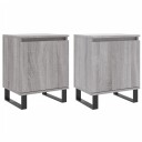 vidaXL Nattbord 2 stk grå sonoma eik 40x30x50 cm konstruert tre