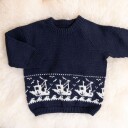 Bluum Strikkegenser Fiskebåt i Grå farger garnpakke i Pure Eco Baby Wool