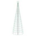 vidaXL LED juletre 300 cm 390 LED-lys Flerfarget Stål Svart