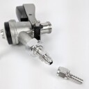 Overgang for fatkobling 1/4" MFL gjenger rustfritt stål