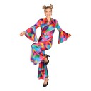 Thetru B.v. 70-talls Neon Bomb Jumpsuit Kostyme X-Small 3765-NEON-00XS