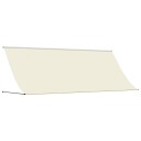  Uttrekkbar markise kremhvit 350x150 cm stoff og stål 368762