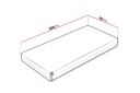 Hartsville Hard Madrass 90x200 cm - Hvit