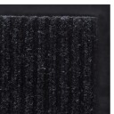 vidaXL Svart PVC Dørmatte 90 x 60 cm