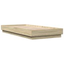  Sengeramme sonoma eik 90x200 cm konstruert tre 8721012286573