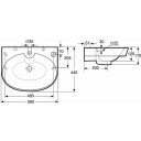 IDO Glow 1116401101 Vaskeservant for bolt-/konsollmontering, Baderom
