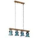  Taklampe 25 W denimblå 90x24x111 cm E27