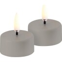 Uyuni LED telys oppladdningsbar beige 2 pk