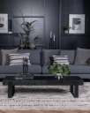 Trend Collection Huntington Sofabord Svart 150 x 45 cm