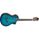 Ortega Guitars Ortega Rtpdlx-Fma Nylonstr. Gitar M/mik Thin Body Slim Neck