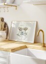 Posterbox Cin Cin Seashell Cocktail Glass Plakat Plakat / 40x50cm