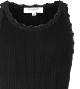 Rosemunde Topp Silke/Bomull Rib Svart m. Blonder Rosemunde 12 år 152 Singlet