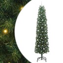  Kunstig juletre med 300 LED grønn 240 cm PVC og stål og plast