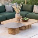 Cane line Mellow salongbordramme kvadratisk f/bordsskiva 90x90 cm Teak