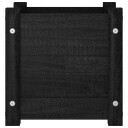 vidaXL Plantekasse svart 31x31x31 cm heltre furu