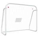  Fotballmål med nett hvit 125x96x60 cm stål og polyester