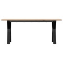  Salongbord Y-ramme 110x40x45 cm heltre furu og støpejern 3282711
