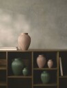Knabstrup Keramik Vase Profilert 20 cm Dusty Rose