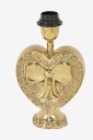 Doing Goods Bubble Heart lampe 25 cm med Kiara lampeskjerm i silke farge: Buttercup Gul