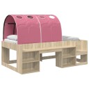  Sengestamme med tunnel 3 pcs Sonoma eik og rosa Konstruert tre